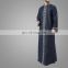 2017 Latest Muslim Baju Jubah Long Sleeves Embroidery Islamic Thobe Design For Middle East Region Gender Men