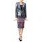 Wholesale Manufacturer 100% polyester Feminine V-neckline Sequins Women Jackets (16110501)