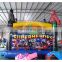 2017 popular inflatable air castle high quality vinyl inflatable castle hero jumping caster house with slide for sale