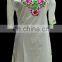 Lucknowi Chikan Embroidered Kaftan 2017