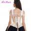 Sexy White Waist Reducing Halloween Women Printed Western Corset Tops