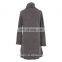 Elegant Mature xxl Size Women 3/4 Sleeve Cow Neckline Shirt Dress