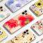 TPU phone case of Custom design for iPhone XS Max TPU flowers cell phone case for iphone 12 mobile phone case