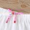 2020 Summer Girls' Set Cartoon Printed Short-Sleeved Top and Skirt