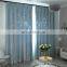 Costom Wholesale Ready Made Solid Color Modern Double Layer Sun Shade Sheer Fabric Luxury Lace Designer Blackout Curtains