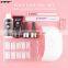 2021 hot selling poly gel nail extension kit builder with uv lamp 18w slip solution