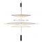 Nordic Simple Art Multi-layer Chandelier White Metal Disc Decorative Pendant Light For Caffee