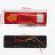 2pcs 12V 19 LED Car Trailer Truck Rear Tail Lights Stop Brake Turn Signal Light Indicator Lamp Taillight Caravans Bus RV Camper