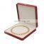 Factory direct supply customized red leather convex edge jewelry box pendent box