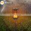 Security Solar Panel Led Street Light Yard Light Dancing Flame Flickring Garden Light