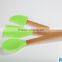 2015 neweast silicone spatula silicone cake & butter knife with wooden handle