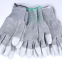 13 Gauge Shell Elastic Red Cuffs Hand Work Safety PU Coating Dipped Top Fit Polyurethane Gloves