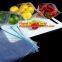 Quart Waterproof double color zipper bags food freezer bags, resealable double track k bag for food storage pac ba