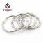 Promotion Custom 25mm Metal Key Chain Round Edge Split Key Ring