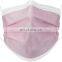 Rainbow color pink 3ply medical surgical face mask with earloop