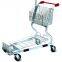 Heavy Duty  Cargo Warehouse Trolley 4 Swivel flat casters with Platfrom and foldable baskets 03