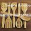 Mini bamboo cosmetic spatula/ Wholesale bamboo wooden kitchen tools