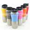 Hot product high quality stainless steel coffee thermos travel mug curve shape
