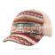 3d embroidery checked pattern baseball caps factory wholesale price