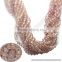rose quartz faceted beads strand rondelle gemstone loose semi precious