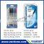NON MOQ promotional stick ball point pen translucent barrel