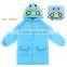 PU fabric beautiful kids rain jacket waterproof wholesale