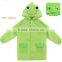 PU fabric beautiful kids rain jacket waterproof wholesale