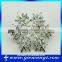 EVER FAITH Christmas Silver-Tone Snowflake Brooch Austrian Crystal Clear Brooches B0080