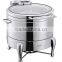 Luxury show window chafing dish, chafing dish with galss lid