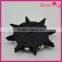 new hot sale fashion black small beaded applique patch for clothing WPH-1824