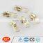 high quality light gold autolock thumb puller metal zipper slider