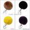 PomPom Cell Phone Car Handbag Charm Rabbit Fur Ball Keychain/