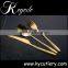 bulk gold flatware, gold plated steel spoon, wedding gold cutlery