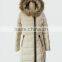 2014 New Fashion Brand Women Down Fur Coat Winter Jacket Long