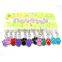 Wholesale Multi Color Metal Paw Printed Zinc Alloy Pet ID Tags Pendant Charms