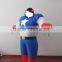 DJ-CO-111 Adult Chub Captain America Inflatable Blow Up Color Full Body Costume Jumpsuit