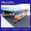 2 or 3 Axles flatbed container carrier with skeleton and flatbed semi trailer