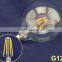 360degree beam angle high brightness 90~100lm/w E26 E27 B22 6W G125 filament led bulb