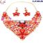 CJ1149-19 Multi color crystal jewelry beads Indian bridal jewelry sets elegant wedding jewelry