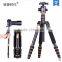 Q668 Aluminum Video Camera Tripod, Portable Digital Camera Tripod