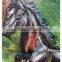 Chinese gobelin tapestry fabric, frame up for wall hanging