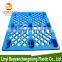 1200x1000x140mm china virgin PE blue 4 way entry type single side water proof mesh nine-feet plastic pallet