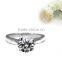 Fashion jewelry factory wholesale zircon stainless steel silver ring
