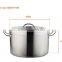 6qt Industrial commercial stainless steel cooking pot 17L in hotel restaurant for cooking soup