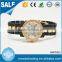 Popular ladies rose gold alloy case diamond circle fashion watch new