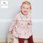 DB2796 dave bella 2016 spring infant coat baby printed coat girls outwear coat girls winter warm coat baby high quality jacket