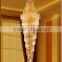 Cylinder shape crystal chandelier , long chandeliers for hotel lobby