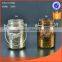 glass candle holder with metal handle colorful Holiday decoration wedding table centerpieces