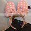 Lovely Big Bowknot Polka Dot Printing Micky Hairband