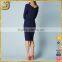 China clothing suppliers fashion blue long sleeve bodycon women dress                        
                                                                Most Popular